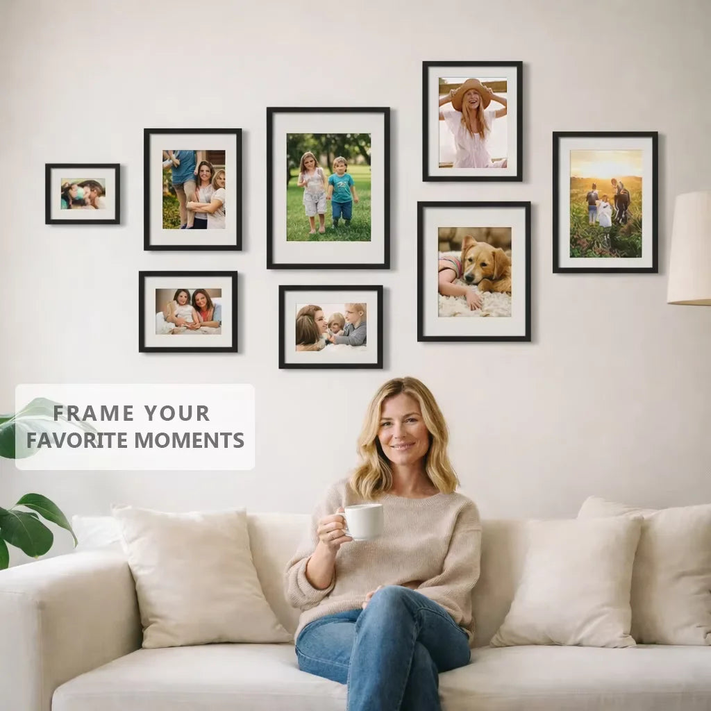 Aluminum Picture Frames Set of 3 Modern Minimalist Wall Art