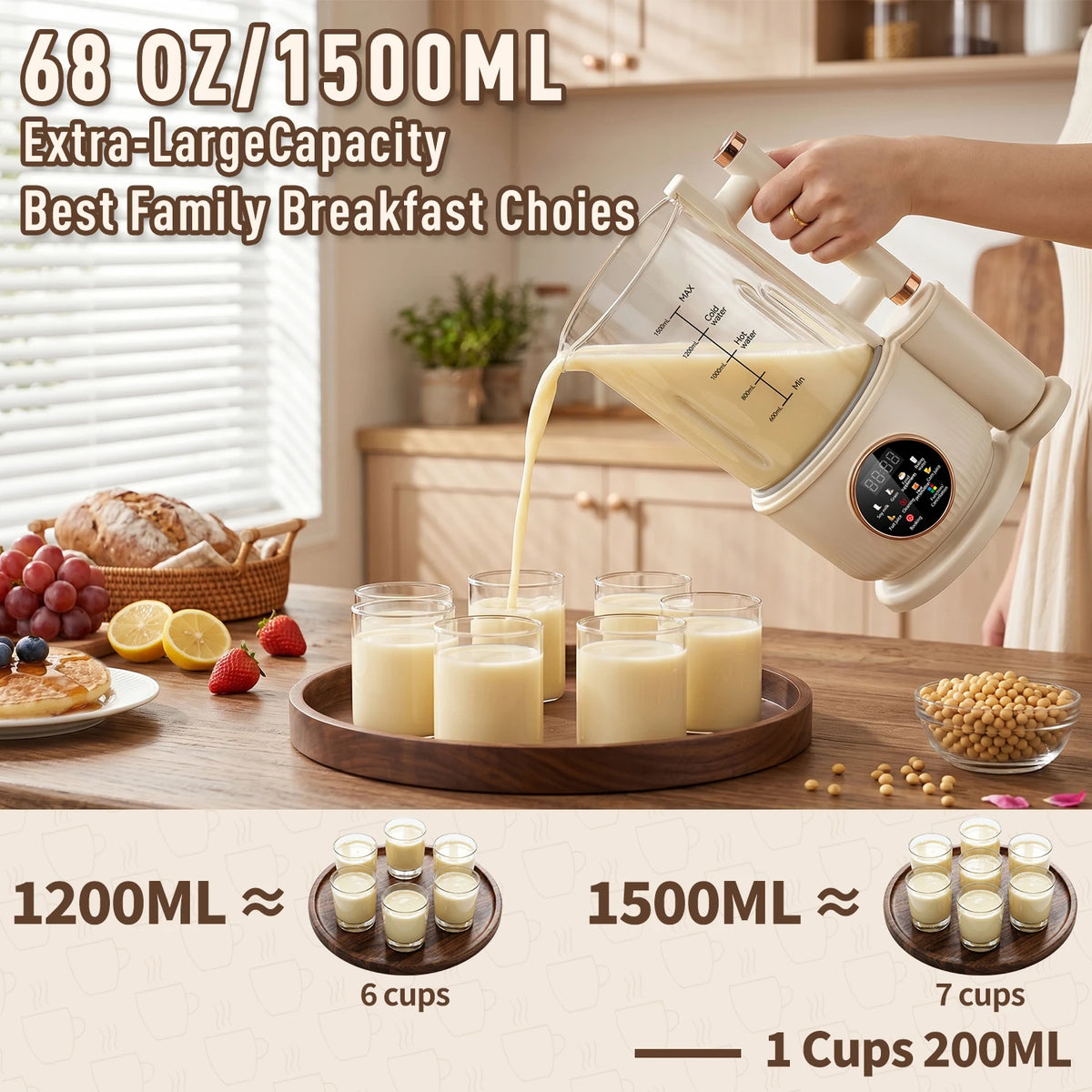 Automatic Nut Milk Maker Plug And Play Multifunction Juicer