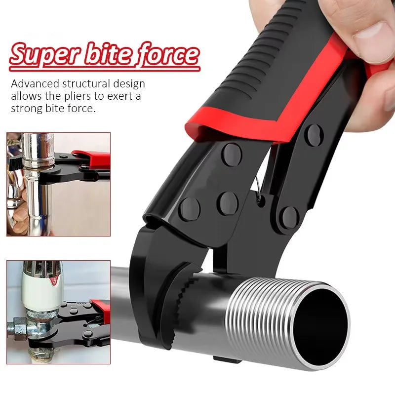 4pcs/set 7/9/10 Inch Heavy-Duty Universal Pliers Multifunction Manual Fixed Jaw Clamp Tool f Durable Locking Pliers Hand Tools