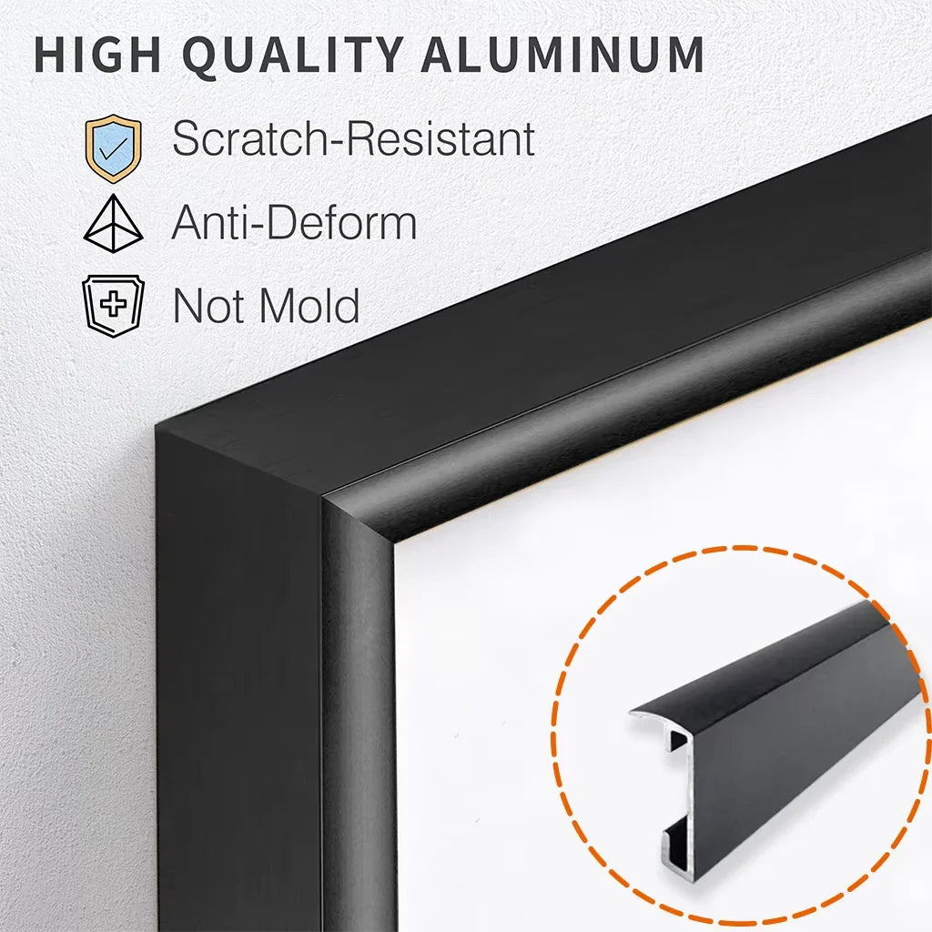 Aluminum Picture Frames Set of 3 Modern Minimalist Wall Art