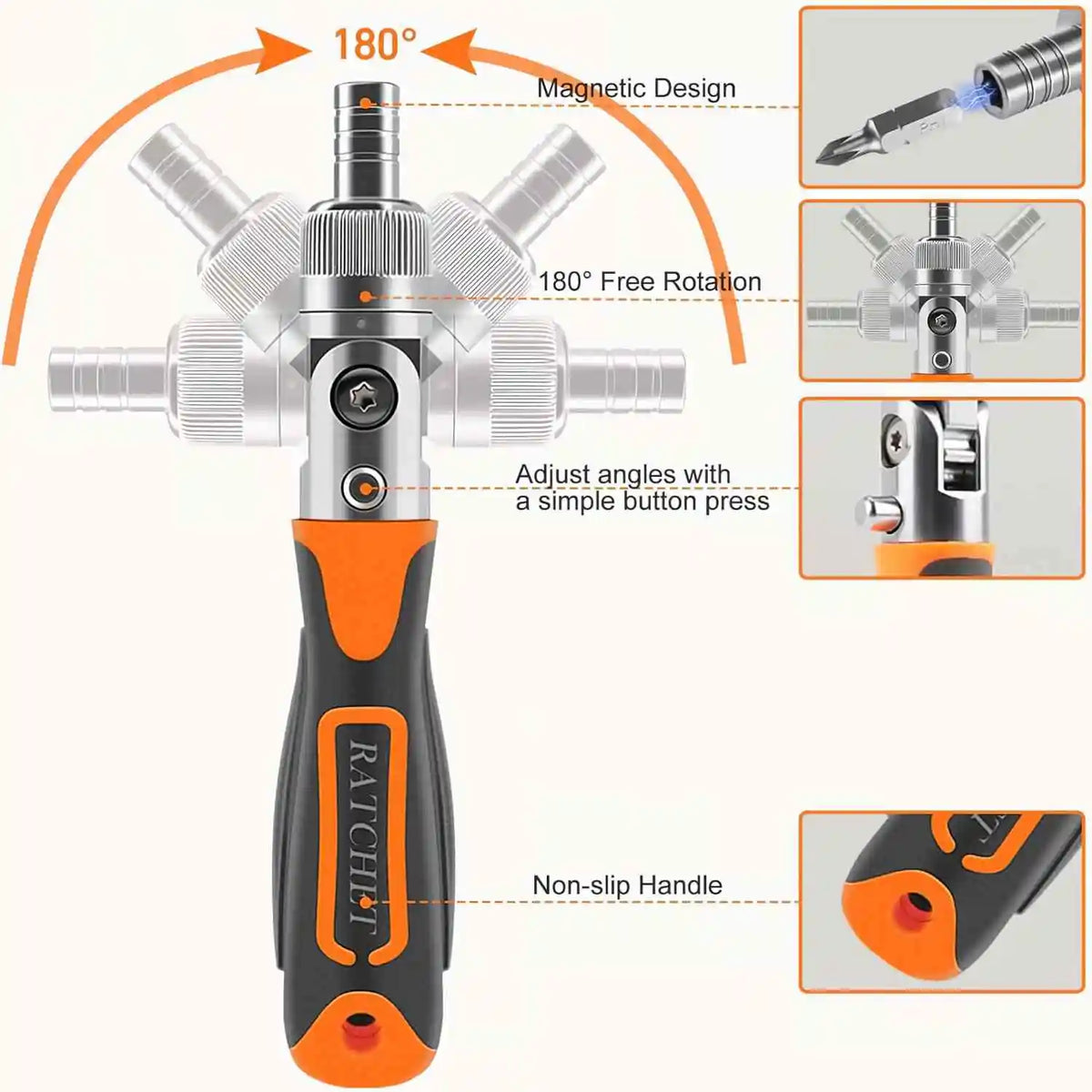 YUANZU 38-in-1 Multi Function Ratchet Screwdriver Kit, Magnetic Bits Mini Repair Tool Set, Portable Household Tool Kit for PC, Electronics and DIY Home Repair