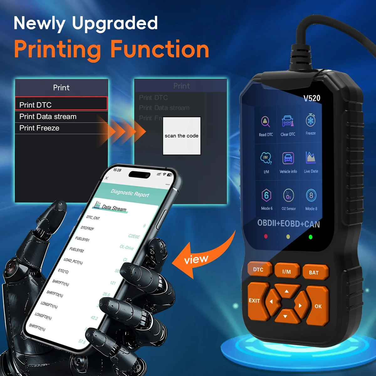 OBD2 Car Scanner Diagnostic Tool Vehicle Fault Codes Reader