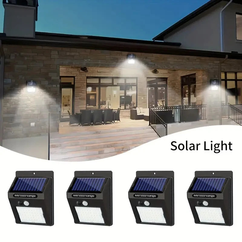 SZRSTH IP45 Solar Outdoor Lights Motion Sensor Security LED