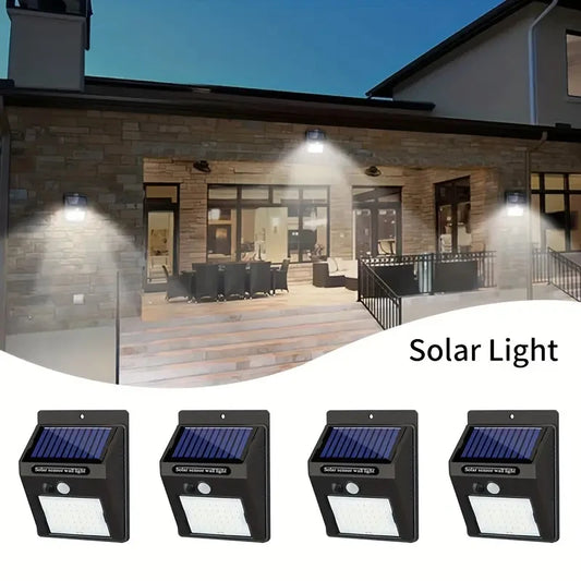 SZRSTH IP45 Solar Outdoor Lights Motion Sensor Security LED