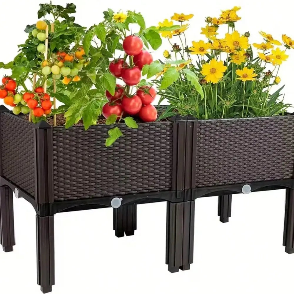 Compact Modular Raised Garden Bed With Legs For Small Spaces