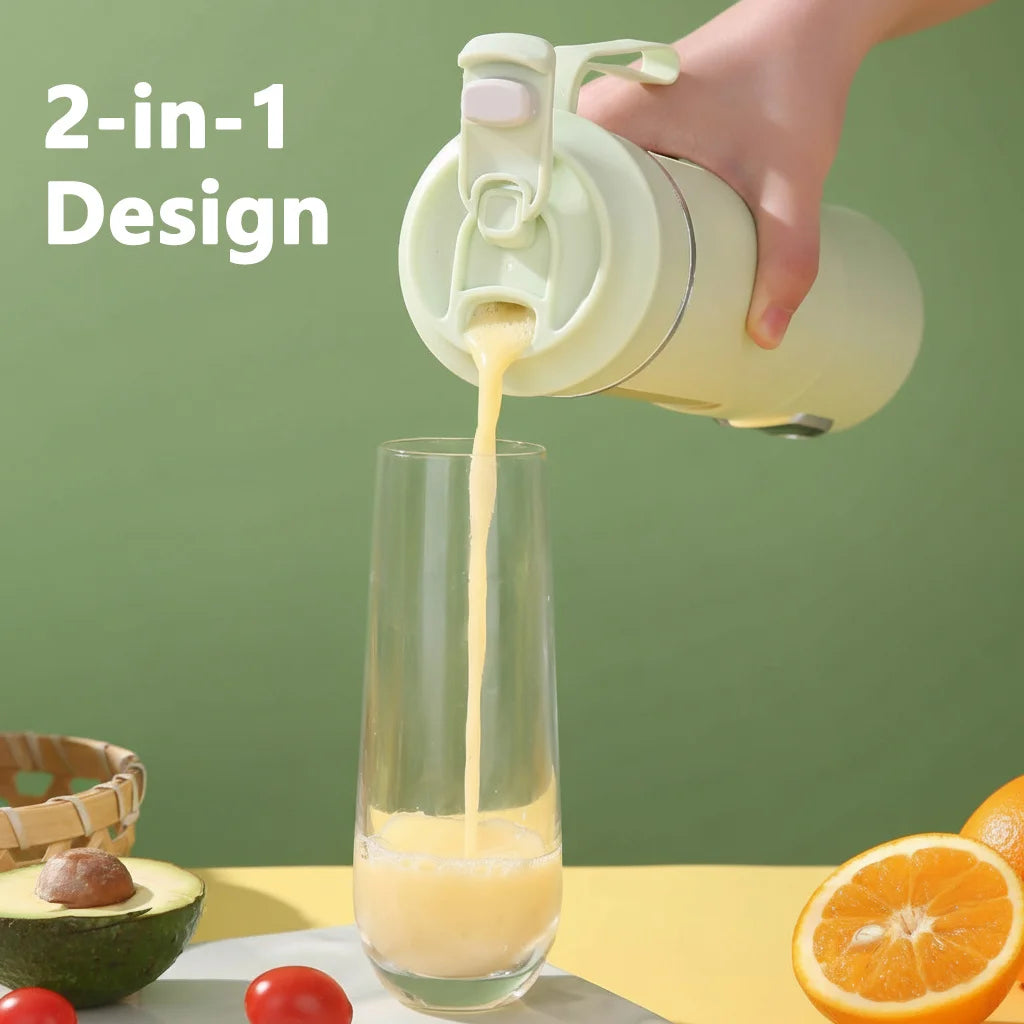 TMJD MISS Portable Juicer Wireless USB Charging 12 Blade Blender