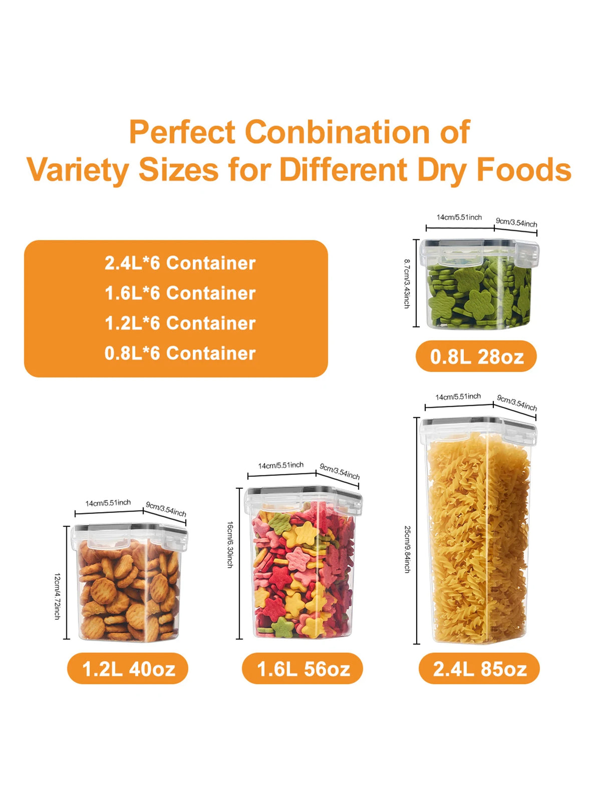Sealed Food Storage Containers 48 Pack With Lids For Pantry Organization