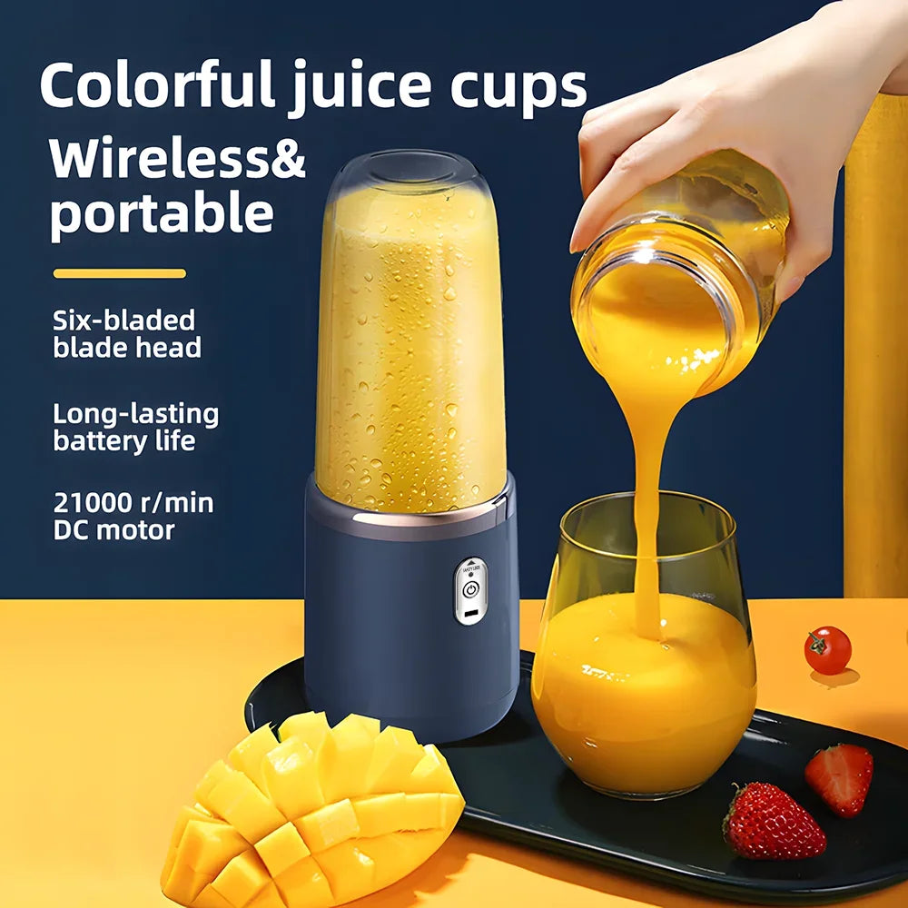 ATMDOG Portable Blender Bottle With 6 Blades For Smoothies
