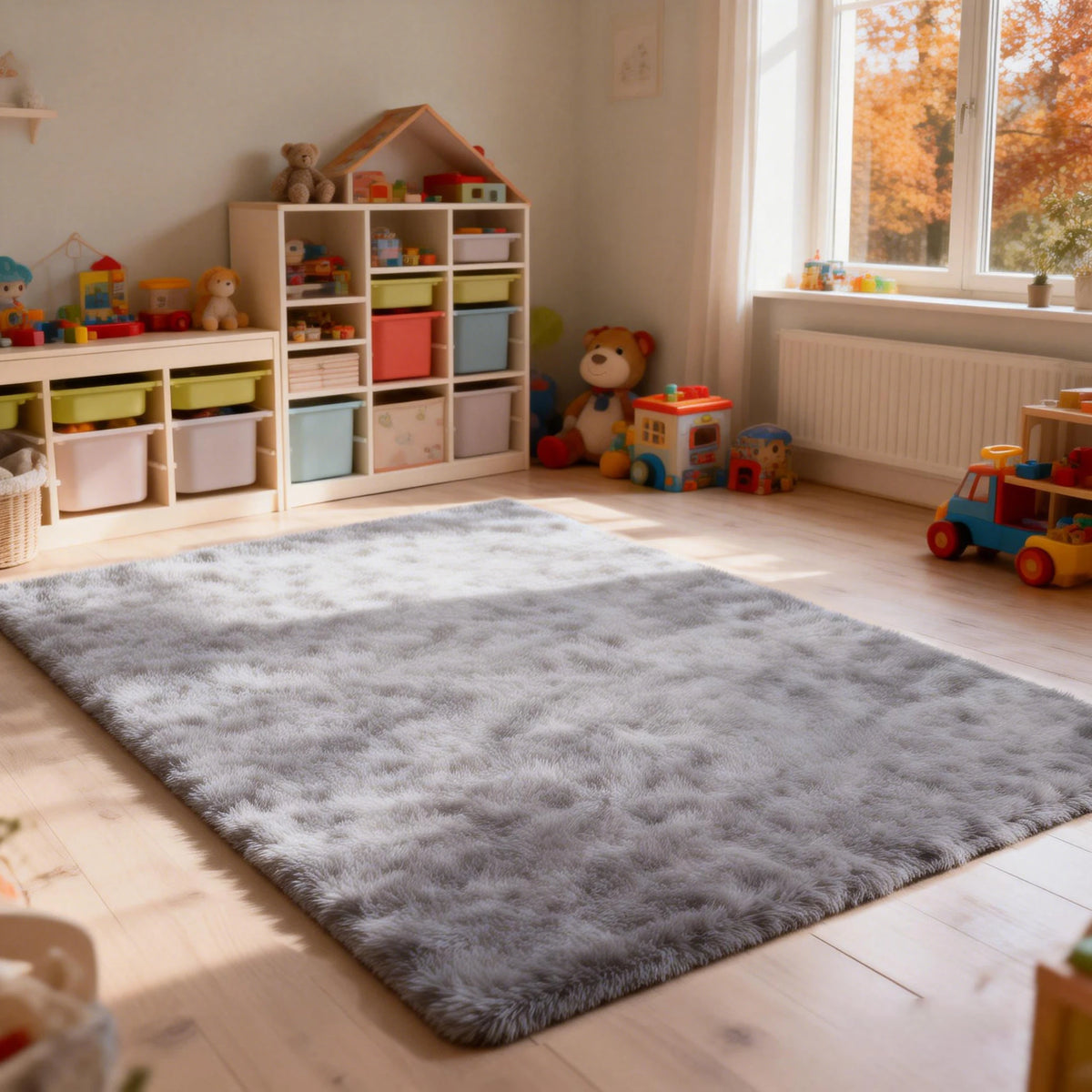 Ultra Soft Fluffy Shag Area Rug For Living Room Decor