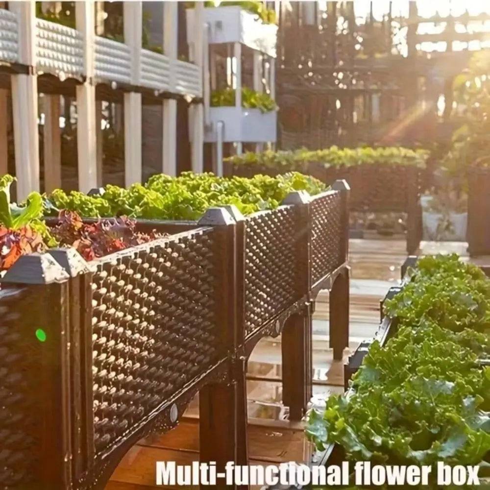 Compact Modular Raised Garden Bed With Legs For Small Spaces