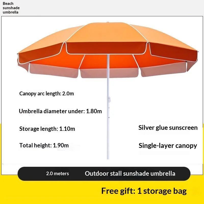 Commercial Outdoor Patio Umbrella With UV Sunshade And Waterproof Design