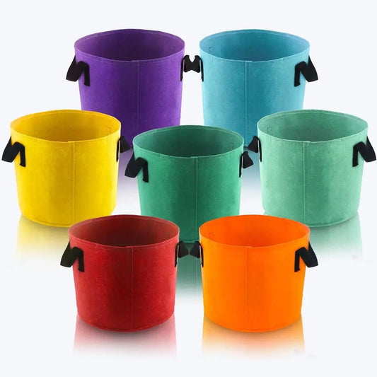 Breathable Fabric Grow Bags With Handles For Outdoor Gardening