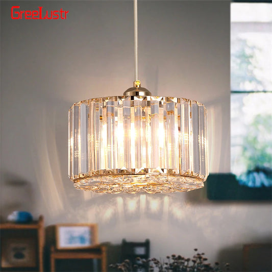 GreeLustr Modern Pendant Light Crystal Chandelier Ceiling Lamp LED