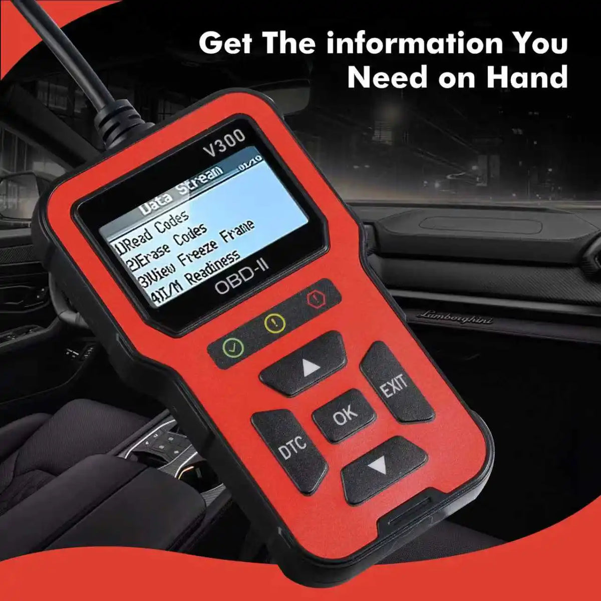 V300 OBD Scanner Car Diagnostic Tool With Color Screen Code Reader