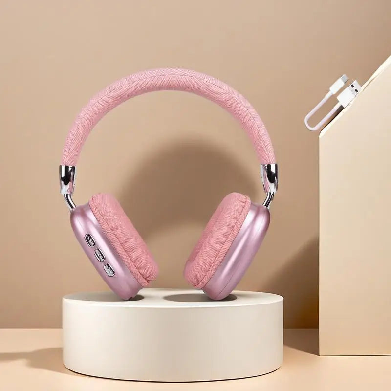Wireless Bluetooth Headphones With Noise Cancellation And Foldable Design