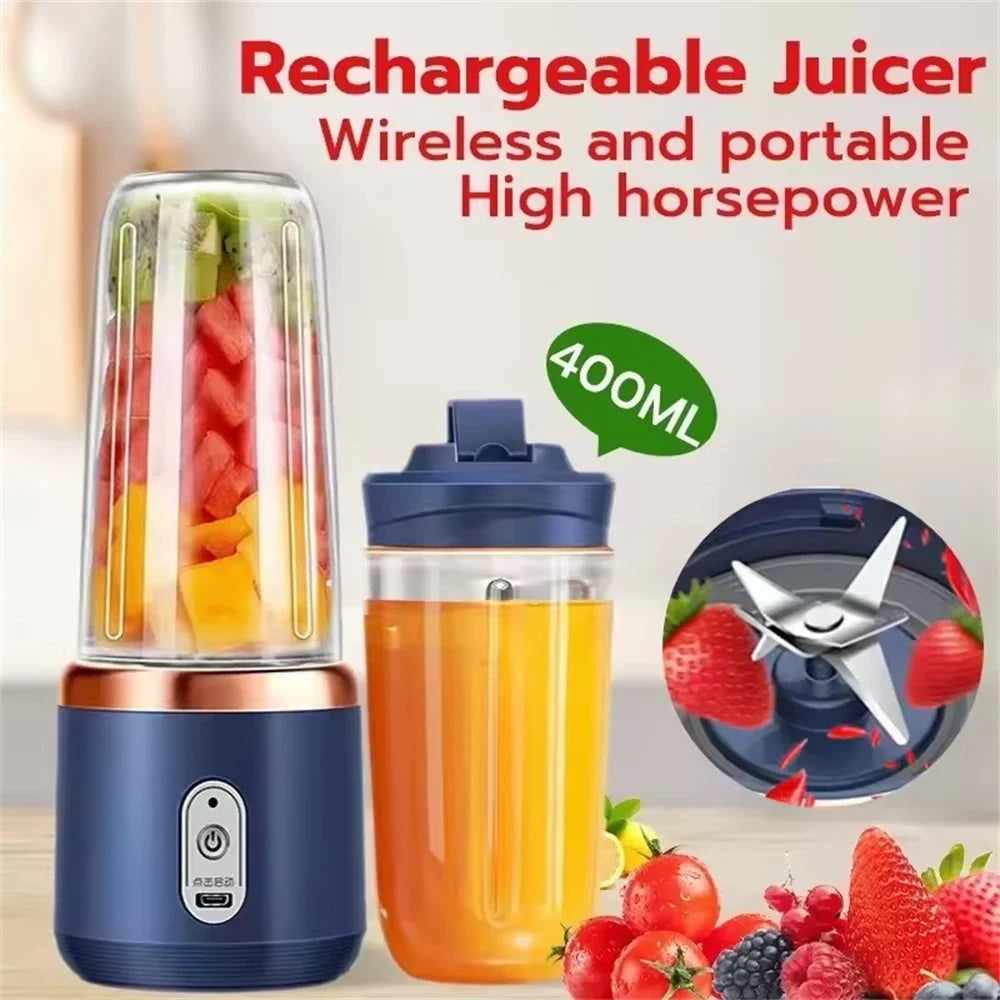 ATMDOG Portable Blender Bottle With 6 Blades For Smoothies
