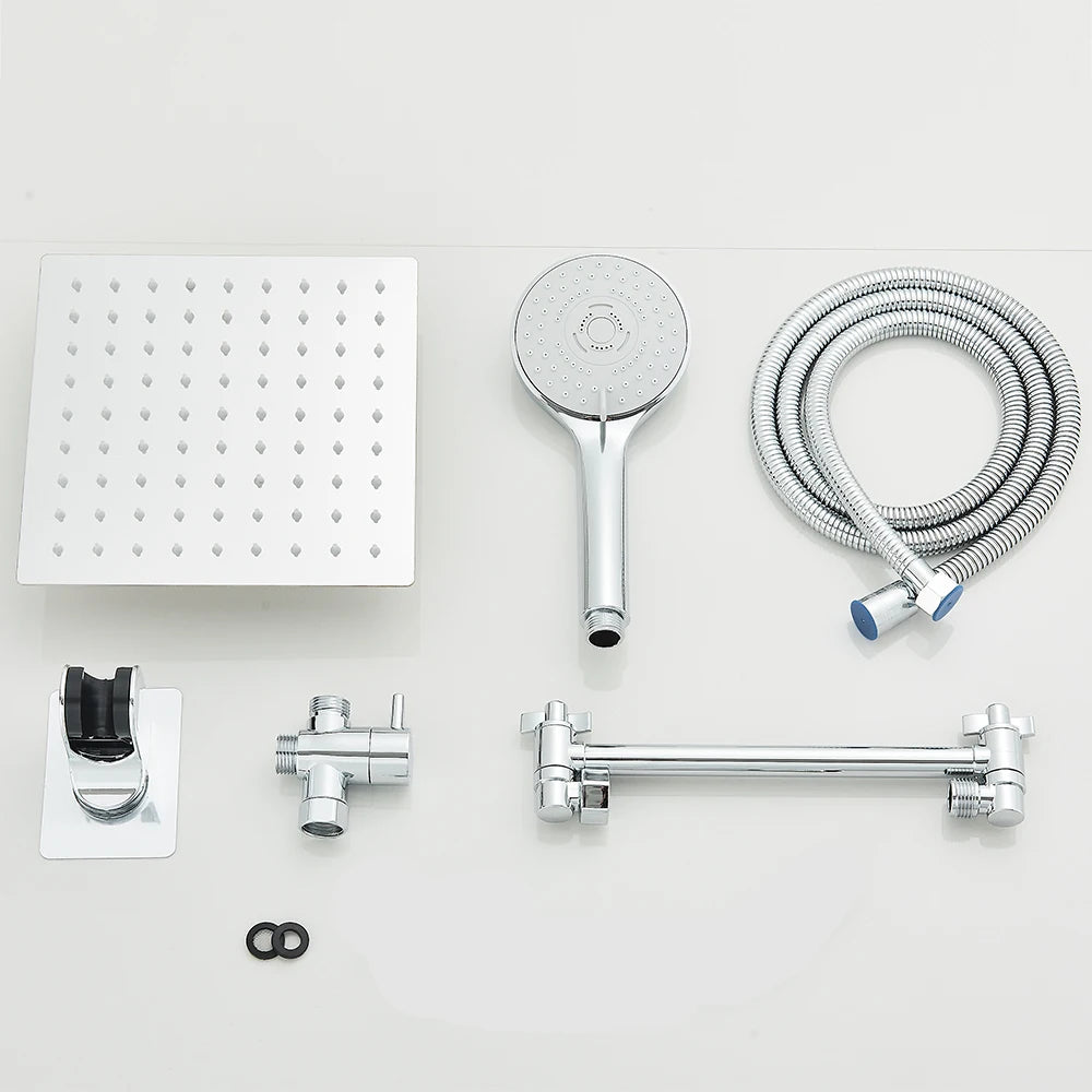 Quyanre Shower Head Combo High Pressure Rain With Extension Arm And Handheld