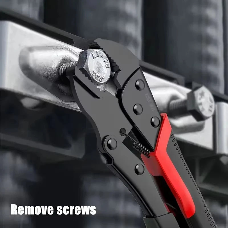 4pcs/set 7/9/10 Inch Heavy-Duty Universal Pliers Multifunction Manual Fixed Jaw Clamp Tool f Durable Locking Pliers Hand Tools