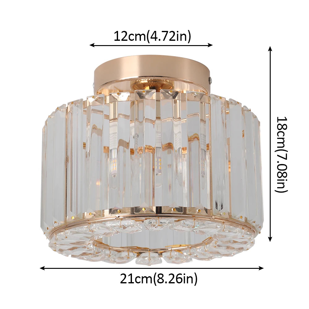 GreeLustr Modern Pendant Light Crystal Chandelier Led Ceiling Lamp