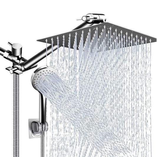 Quyanre Shower Head Combo High Pressure Rain With Extension Arm And Handheld