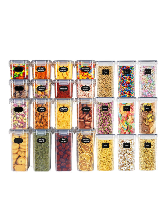Sealed Food Storage Containers 48 Pack With Lids For Pantry Organization