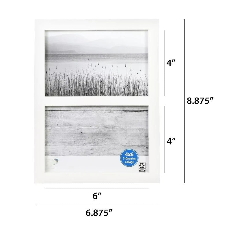 Linear 2 Opening Wall Photo Frame For Photos And Artwork