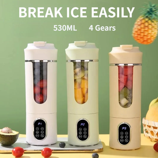 TMJD MISS Portable Juicer Wireless USB Charging 12 Blade Blender