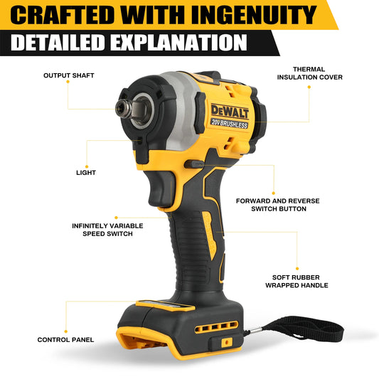 DeWalt DCF850 20V Brushless Impact Driver 3-Speed