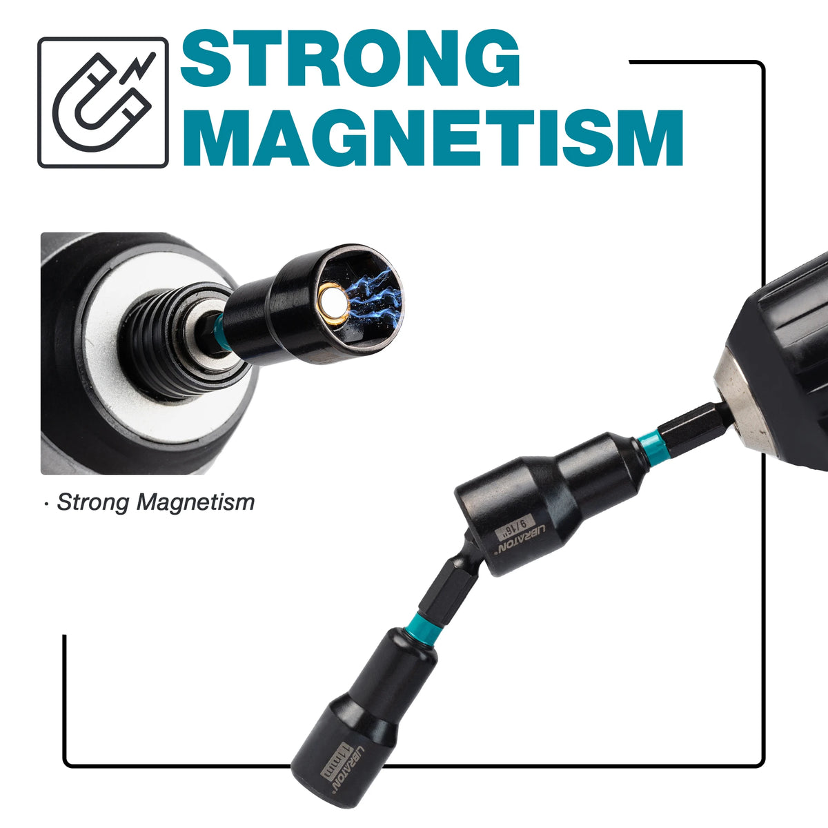 31PCS Magnetic Nut Driver Set, Impact Drill Driver Bit Set 1/4", Metric and SAE Nut Driver, Screwdriver Bits, Impact Socket Adapters, Bit Holder, Quick-release Extensions with Storage Bag