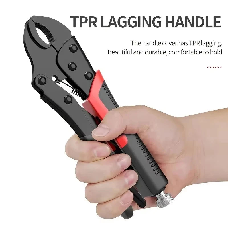 4pcs/set 7/9/10 Inch Heavy-Duty Universal Pliers Multifunction Manual Fixed Jaw Clamp Tool f Durable Locking Pliers Hand Tools