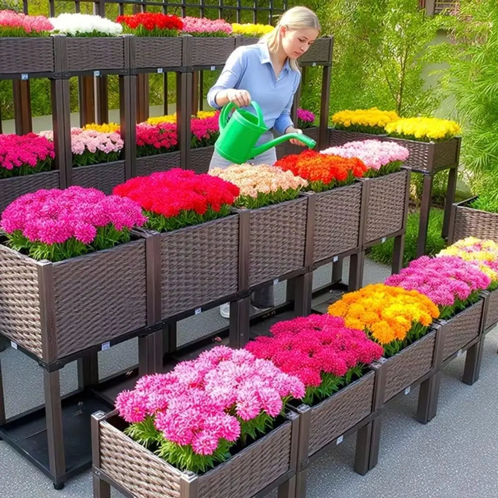 Modular Raised Garden Bed With Legs Square Planter Box