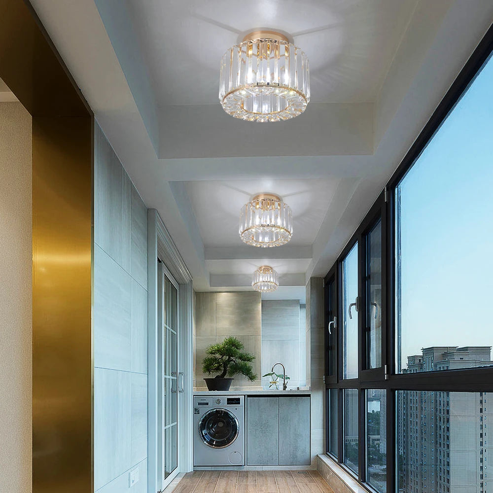 GreeLustr Modern LED Pendant Light Crystal Chandelier Ceiling Lamp