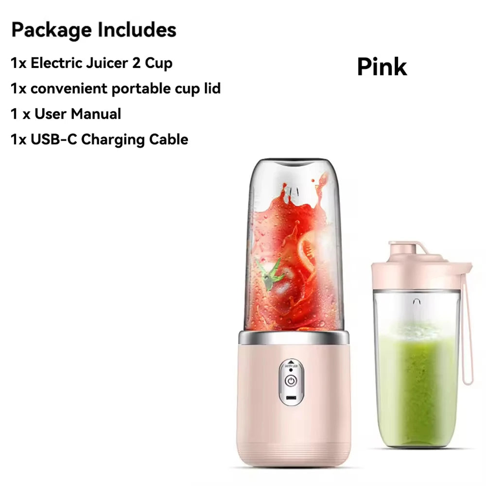 ATMDOG Portable Blender Bottle With 6 Blades For Smoothies
