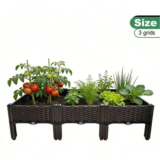 Compact Modular Raised Garden Bed With Legs For Small Spaces