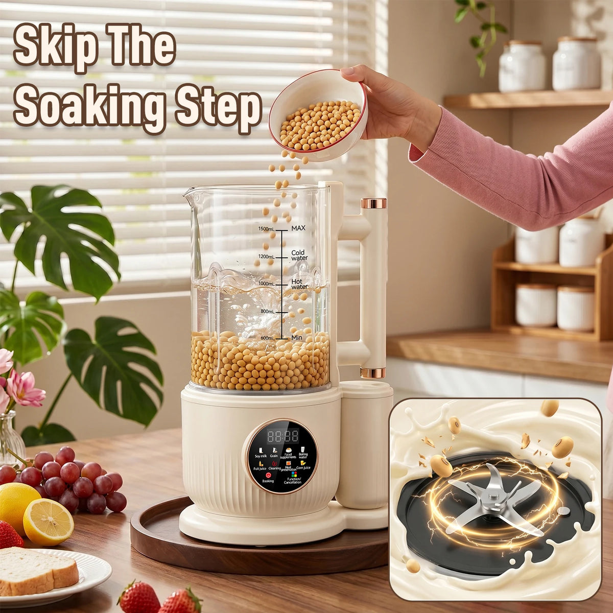 Automatic Nut Milk Maker Plug And Play Multifunction Juicer