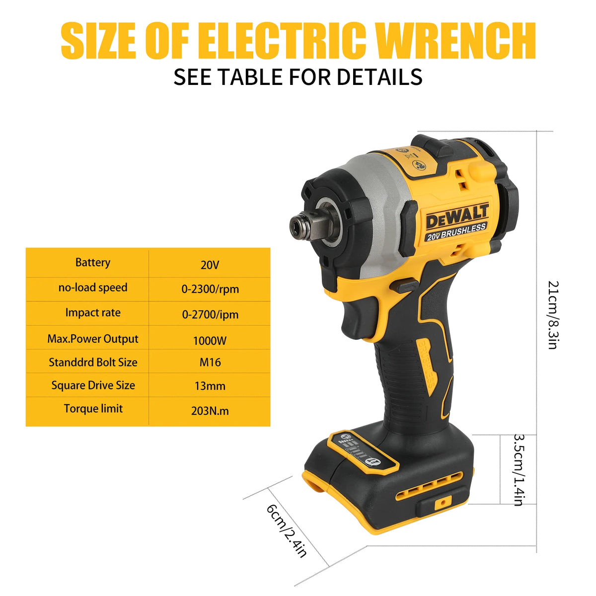 DeWalt DCF850 20V Brushless Impact Driver 3-Speed