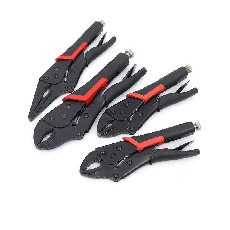 4pcs/set 7/9/10 Inch Heavy-Duty Universal Pliers Multifunction Manual Fixed Jaw Clamp Tool f Durable Locking Pliers Hand Tools