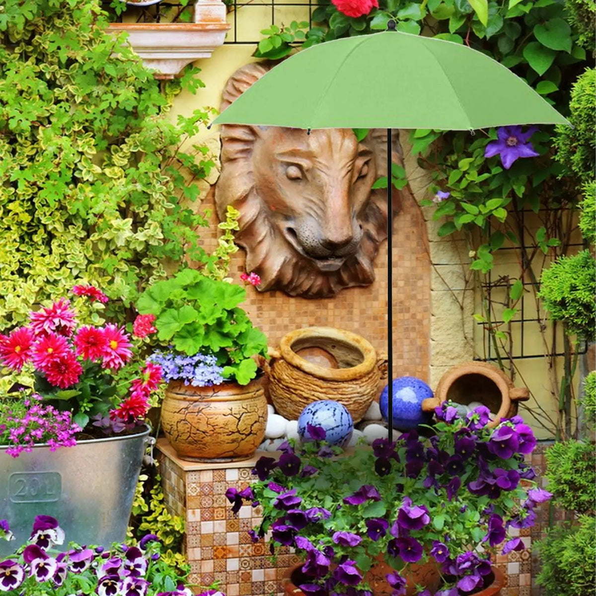 Adjustable Patio Umbrella For Outdoor Garden And Balcony Shade