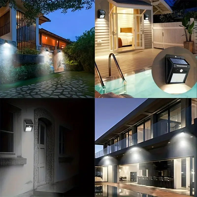 SZRSTH IP45 Solar Outdoor Lights Motion Sensor Security LED