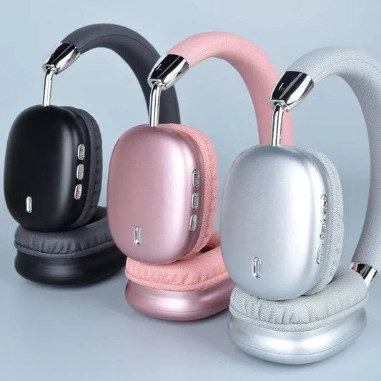 Wireless Bluetooth Headphones With Noise Cancellation And Foldable Design