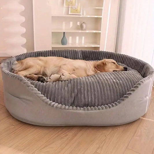 Machine Washable Soft Cozy Pet Bed All Season Dog Cat House With Warm Mat