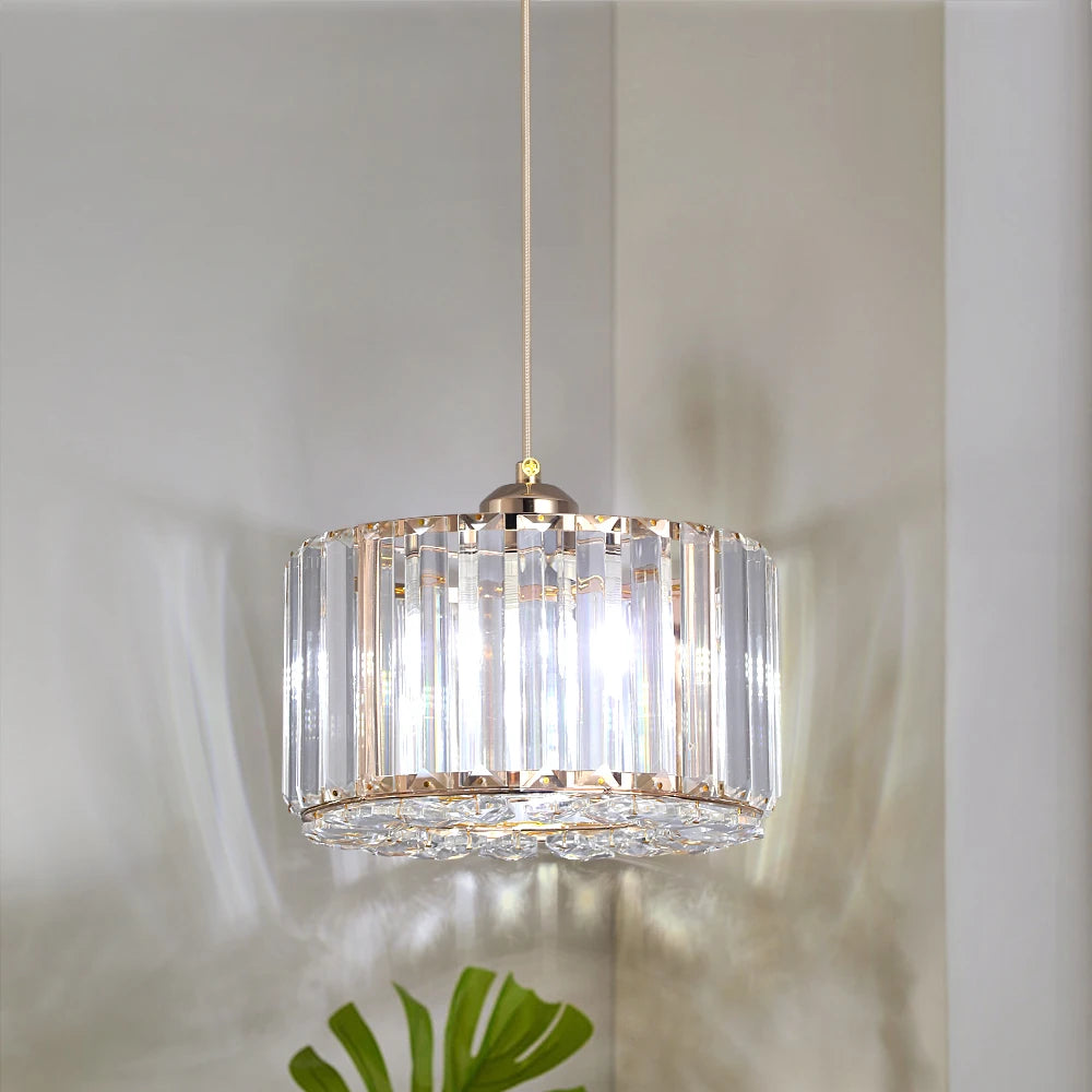 GreeLustr Modern LED Pendant Light Crystal Chandelier Ceiling Lamp