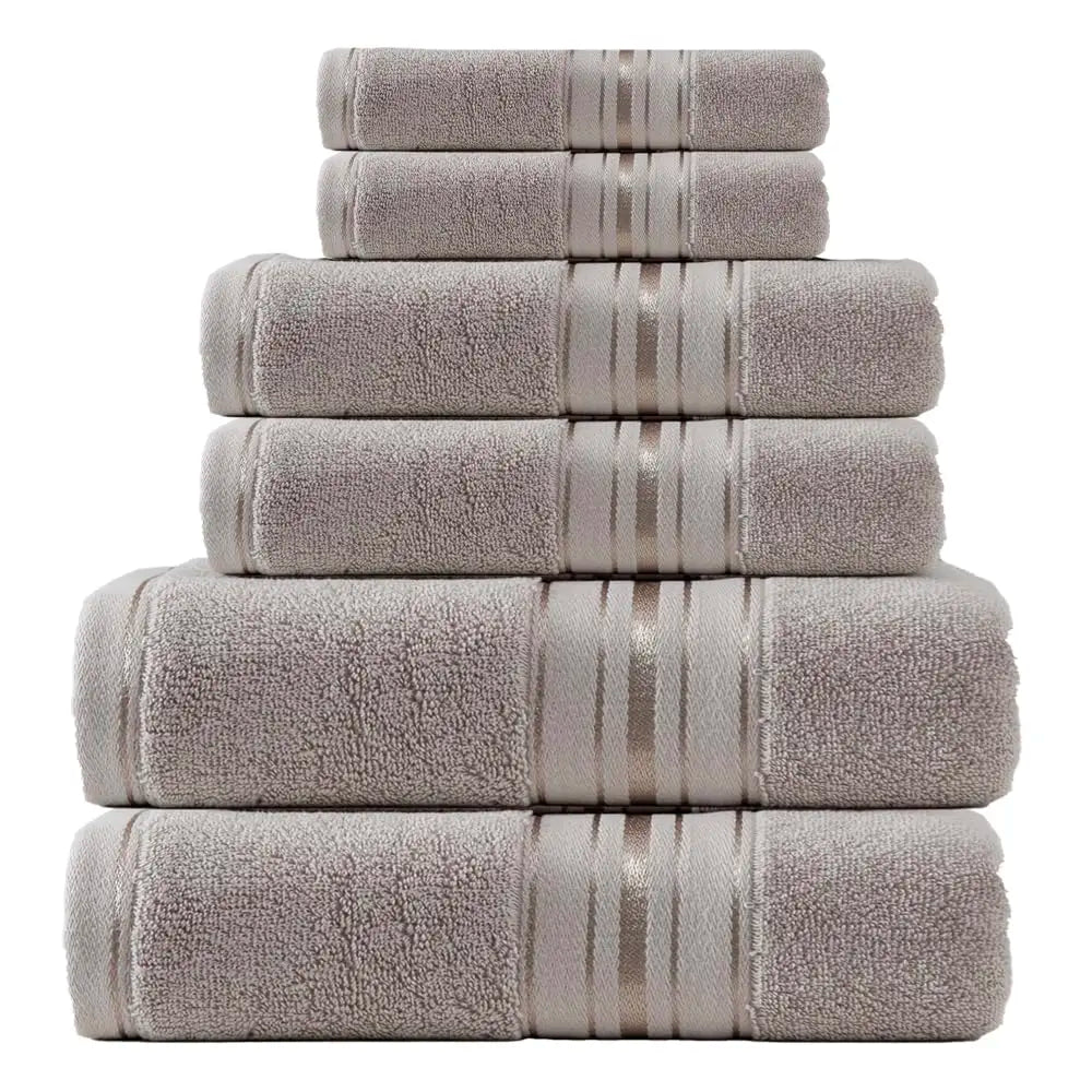 Turkish Cotton Bath Towel Set 6 Piece 600 GSM Premium