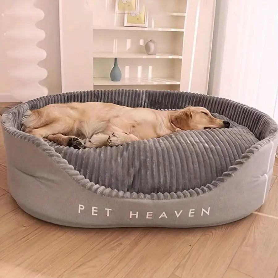 Machine Washable Soft Cozy Pet Bed All Season Dog Cat House With Warm Mat